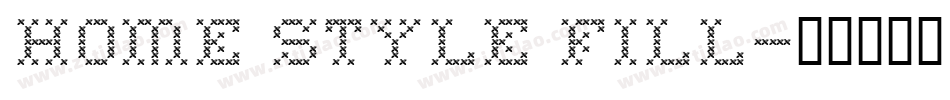 Home Style Fill字体转换